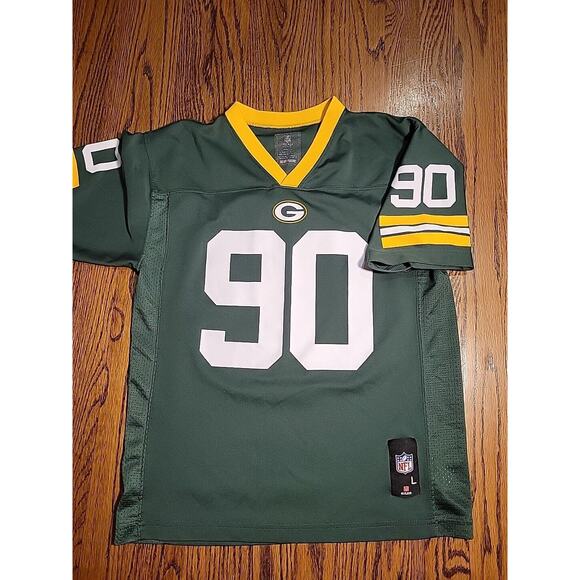 B.J. Raji Green Bay Packers Jersey Youth Size Large 14-16 Football Boys - Picture 2 of 8